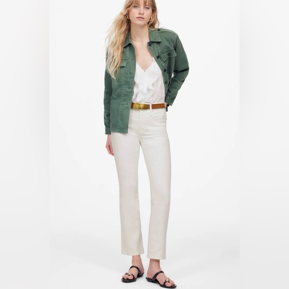 Madewell Mid-Rise Kick Out Ankle Jeans